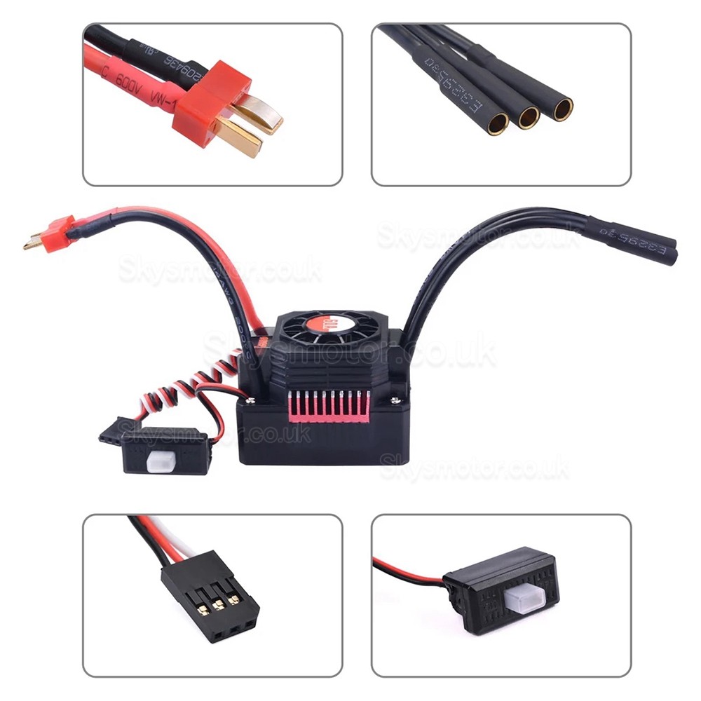 Surpass Hobby 60A ESC Electronic Speed Controller for RC Car Drone Brushless Motor